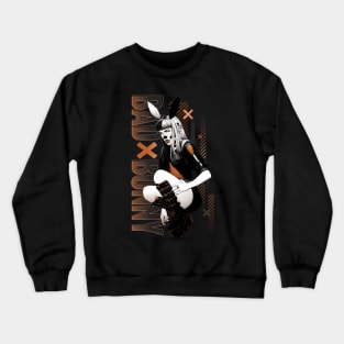 Bad Bunny - Edgy Bunny Woman Crewneck Sweatshirt